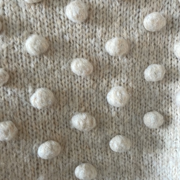 Madewell cream bobble mockneck sweater - Picture 2 of 6